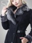 Preview: lange Damen Lammfelljacke Berlin