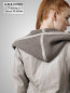 Preview: Damen Lederjacke mit Kapuze