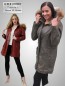 Preview: echter Damen Lederparka Lederjacke  mit abnehmbarer Kapuze Reißverschluss
