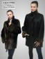 Preview: Leichte lange Damenlammfell Wendejacke