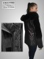 Preview: exklusive schwarze Damen Lederjacke