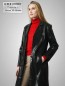 Preview: langer Damen Leder-Mantel