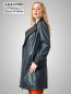 Preview: leichter figurbetonter Damen Ledermantel