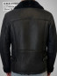Preview: schwarze Herren Lammfelljacke