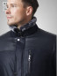 Preview: lange exklusive Herren Lederjacke