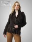 Preview: Strick-Jacke mit Kaninchenfell