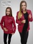 Preview: halblange Lederjacke mit Reißverschluss