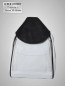 Preview: leichter Lederrucksack weiß schwarz