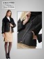 Preview: kurze echte Damen Lammfelljacke schwarz leicht