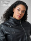 Preview: Kurze  Damen Lederjacke schwarz