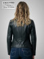 Preview: kurze schwarze Damen Lederjacke