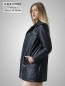 Preview: leichte echte Damen Lederjacke mit abnehmbarer Kapuze