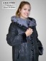 Preview: langer Damen Lammfellmantel
