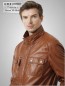 Preview: lange Herren Lederjacke