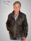 Preview: Herren-Lederjacke mit Kontrastnähten