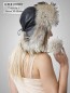 Preview: Damen Leder-Pelz Mütze