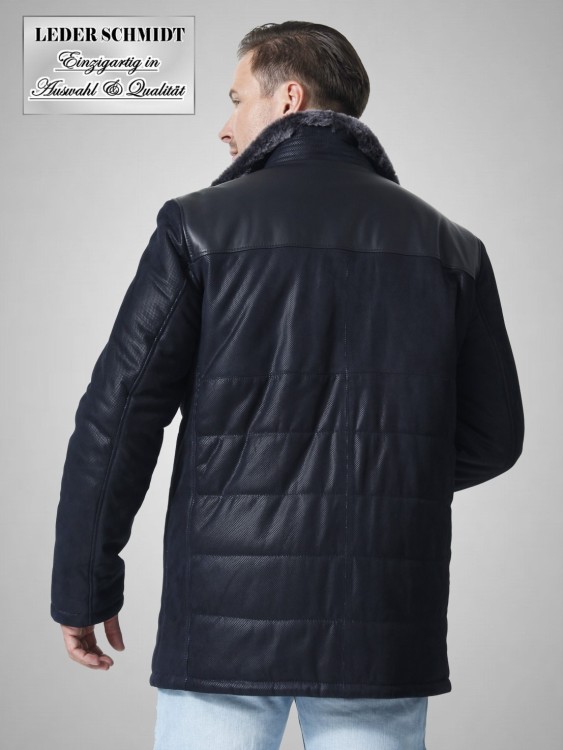 exklusive lange Herren Lederjacke