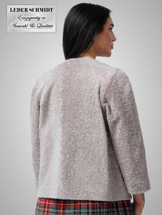 kurze echte Lammfelljacke Damen Curylamm