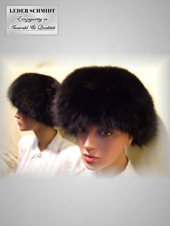 Blaufuchskappe schwarz