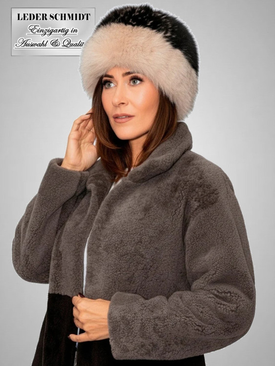 Damen Lammfellmantel aus Curlylamm