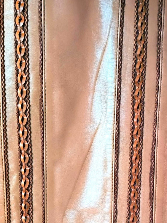 Damen Ledermantel mit Stehkragen