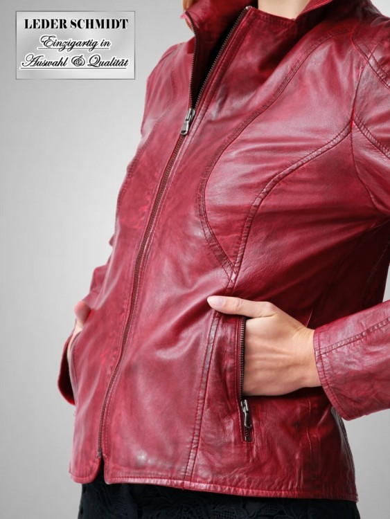 kurze Damen Lederjacke