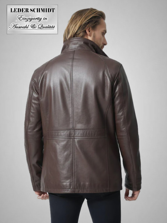 Preview: Lange Herren Lederjacke