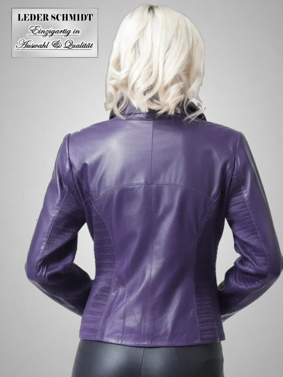 Stylische kurze Damenlederjacke