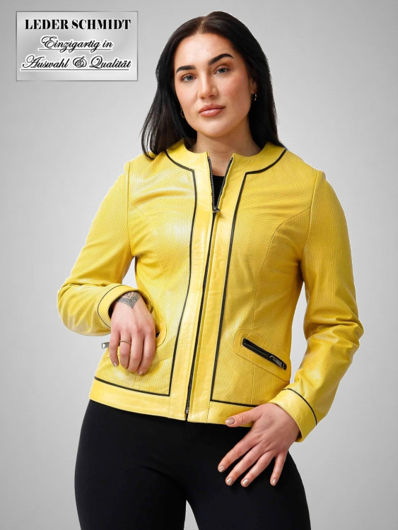 Damen Leder-Bolero