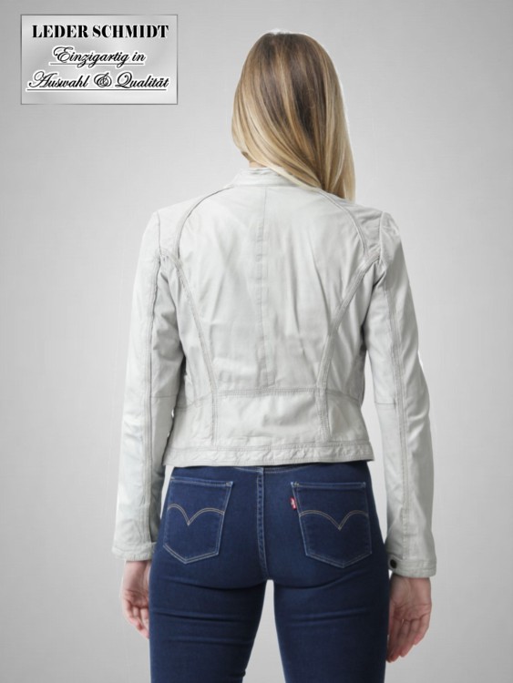 Kurze Damenlederjacke