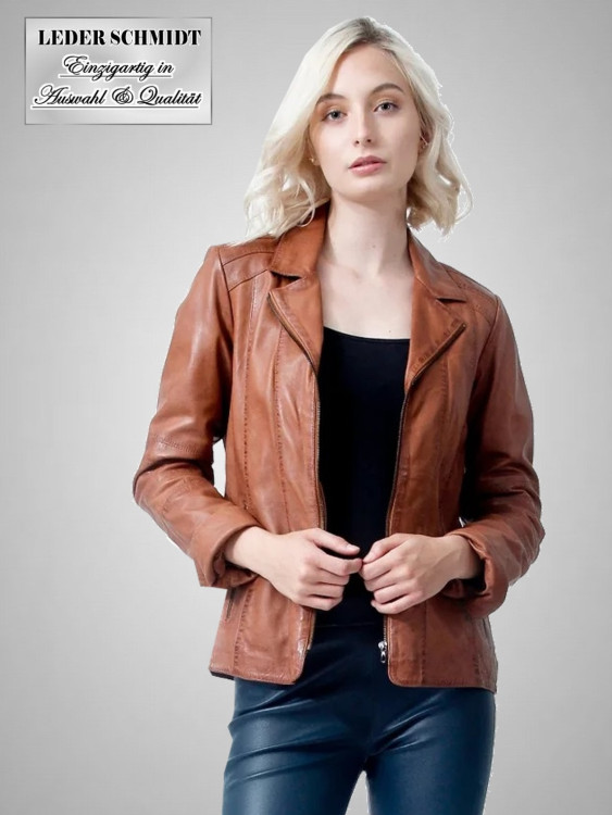kurze Lederjacke für Damen