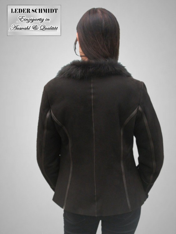 kurze Lammfelljacke