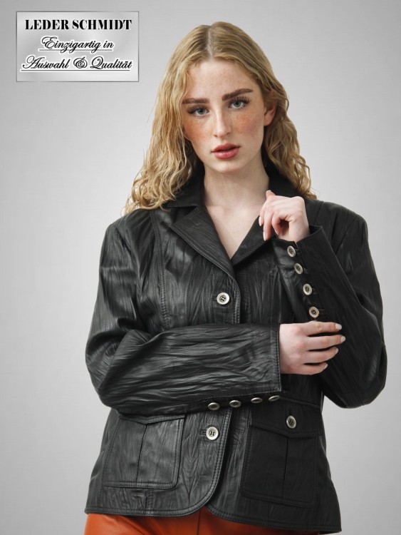 kurzer Damen Blazer schwarz kurz