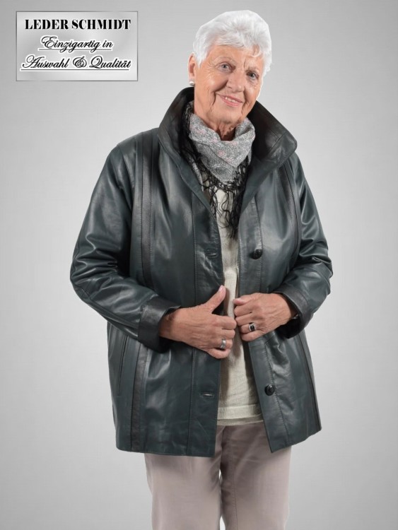 lange Damenlederjacke