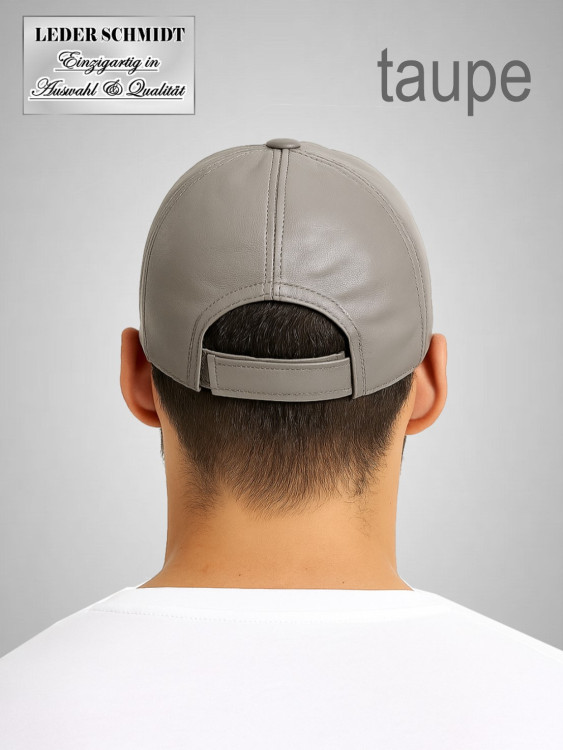 Basecap in Leder