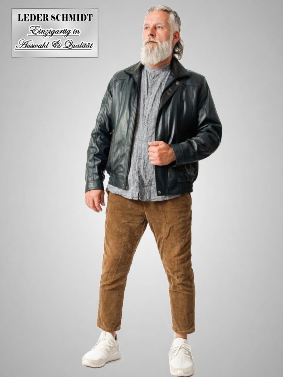 echter leichter Herren Lederblouson lammnappa leicht sportlich