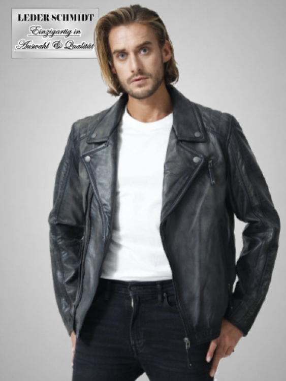 Herren Lederjacke im Motorrad-Style
