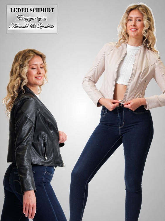 Leder Bolero Damen Lederjacke