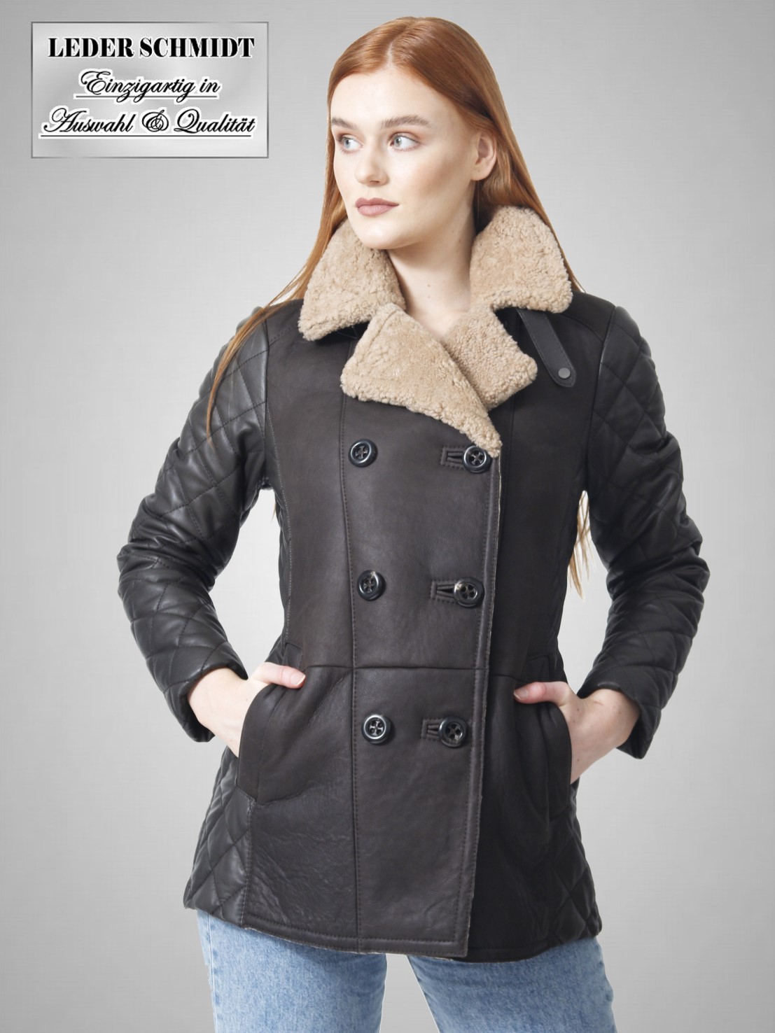 leder lammfelljacken