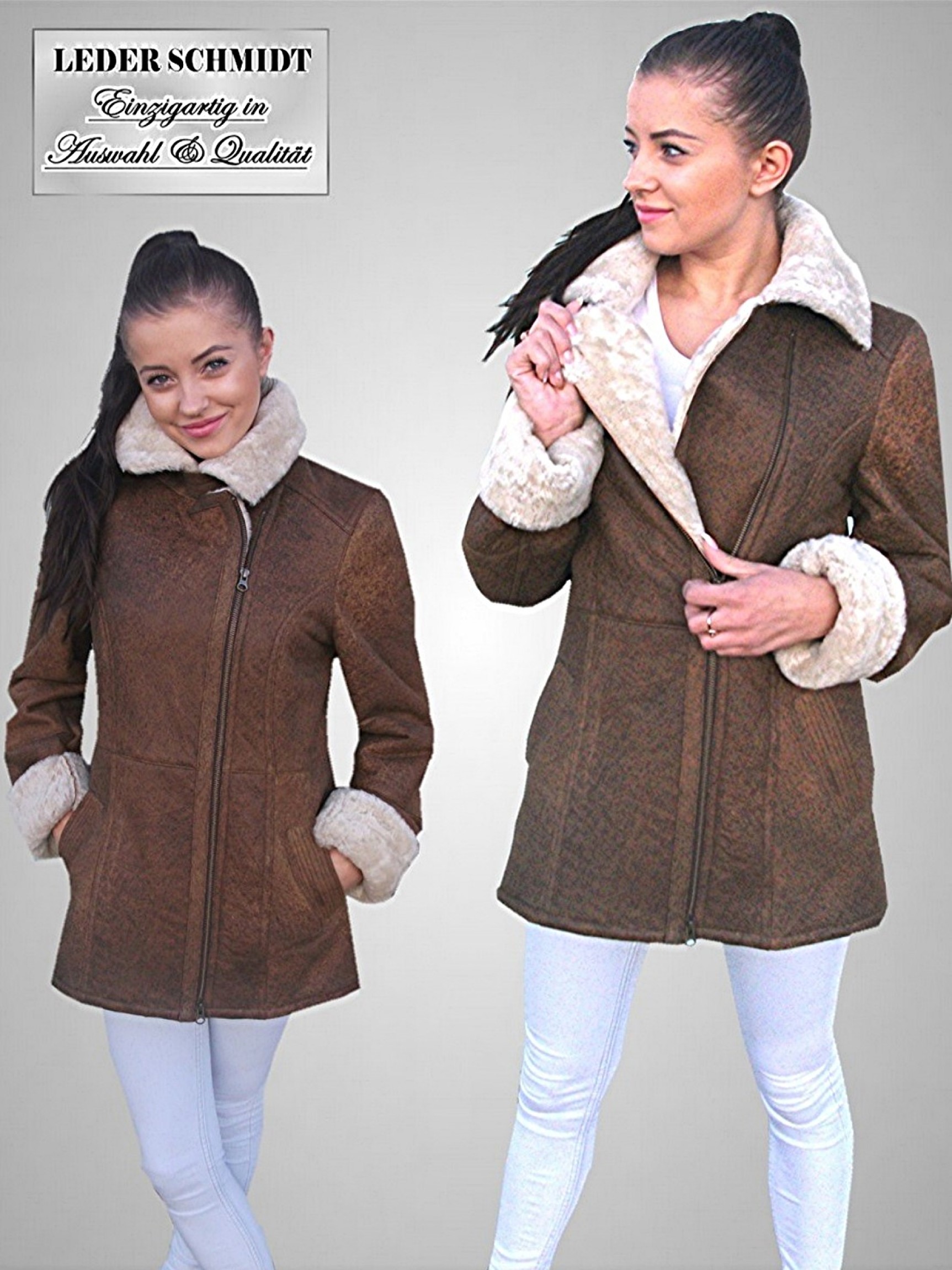 Damen Lammfelljacke