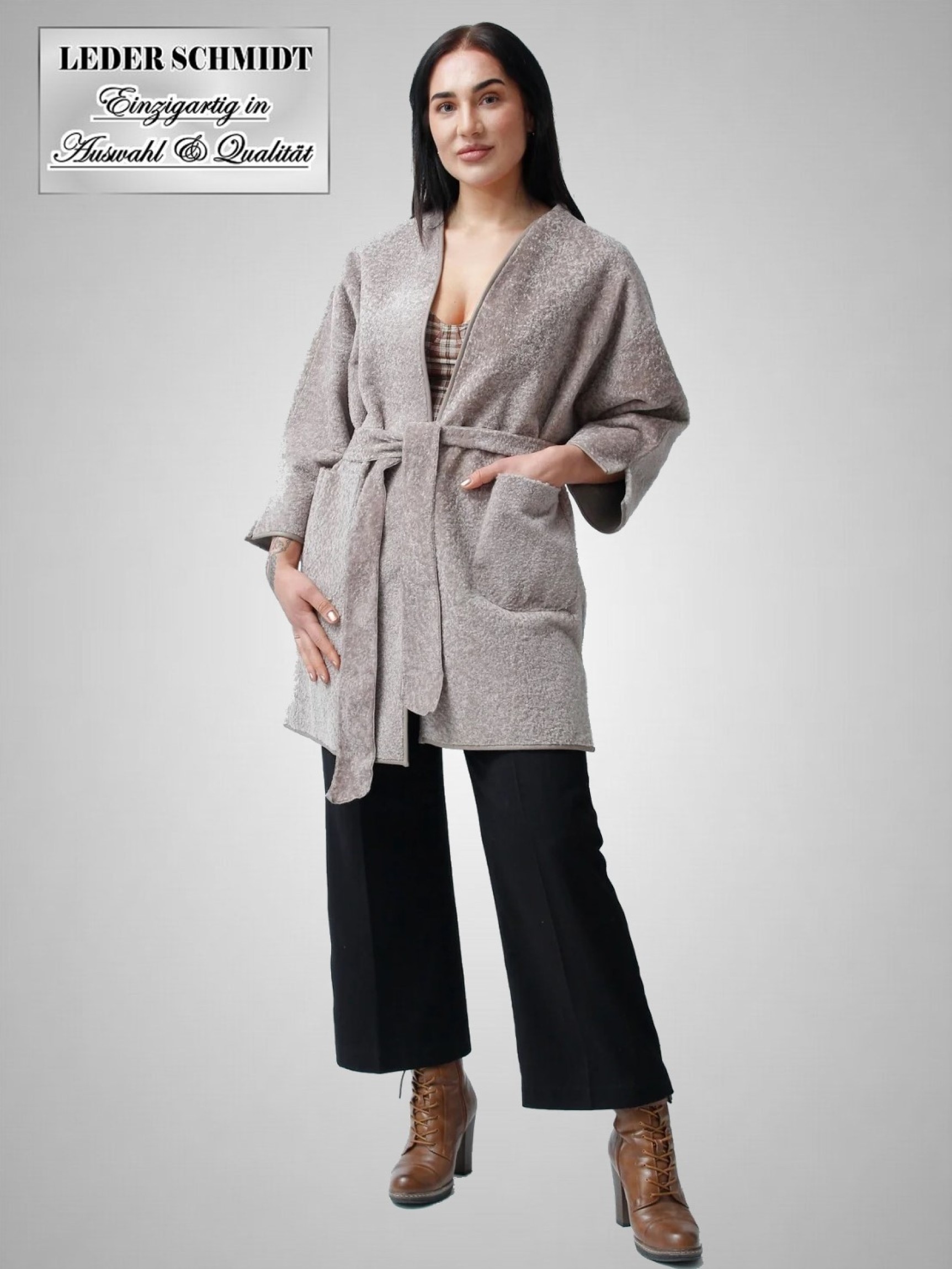 leichte Damen Lammfell-Jacke im modischen Design