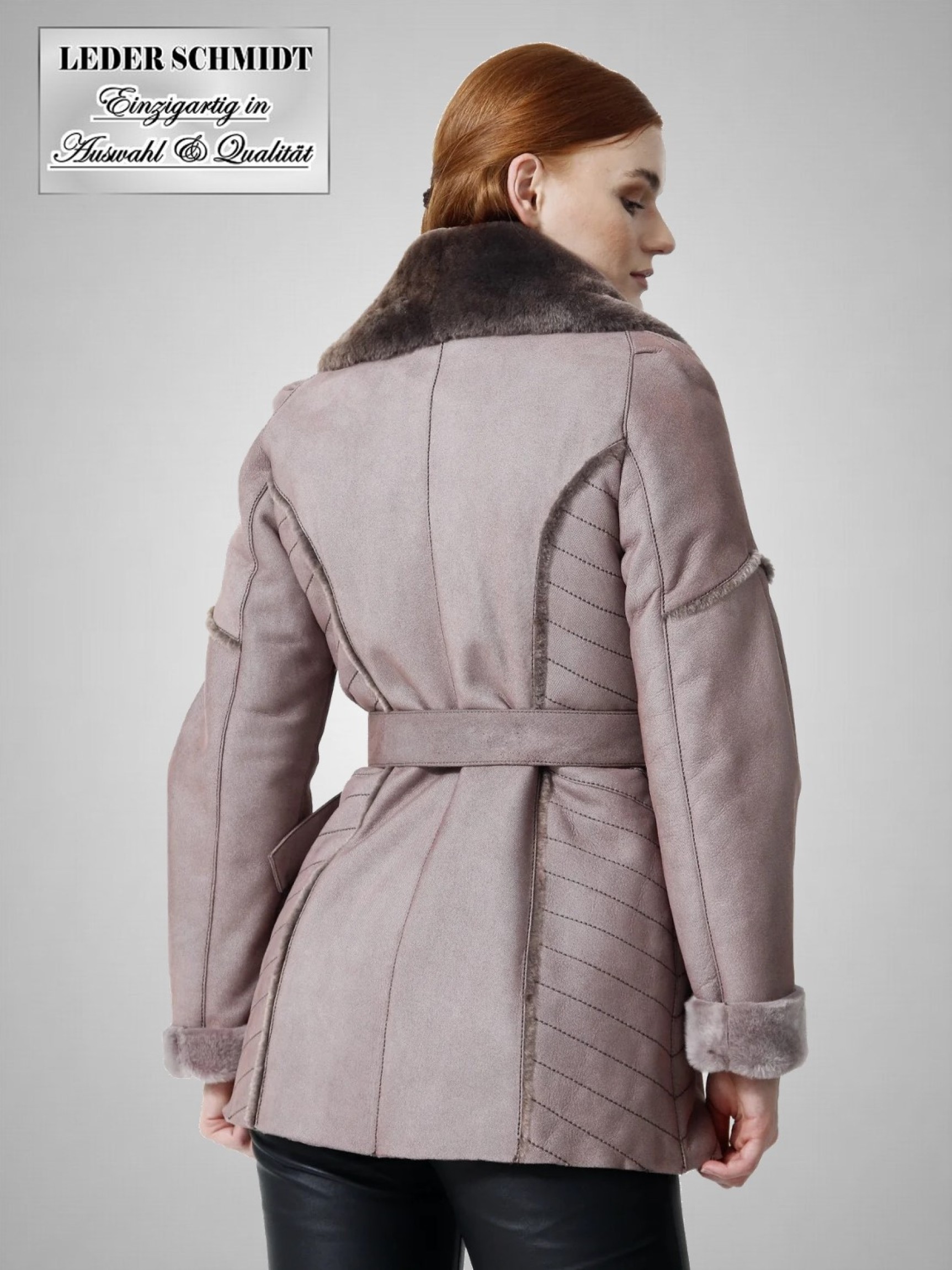 Damen Lammfelljacke halblang