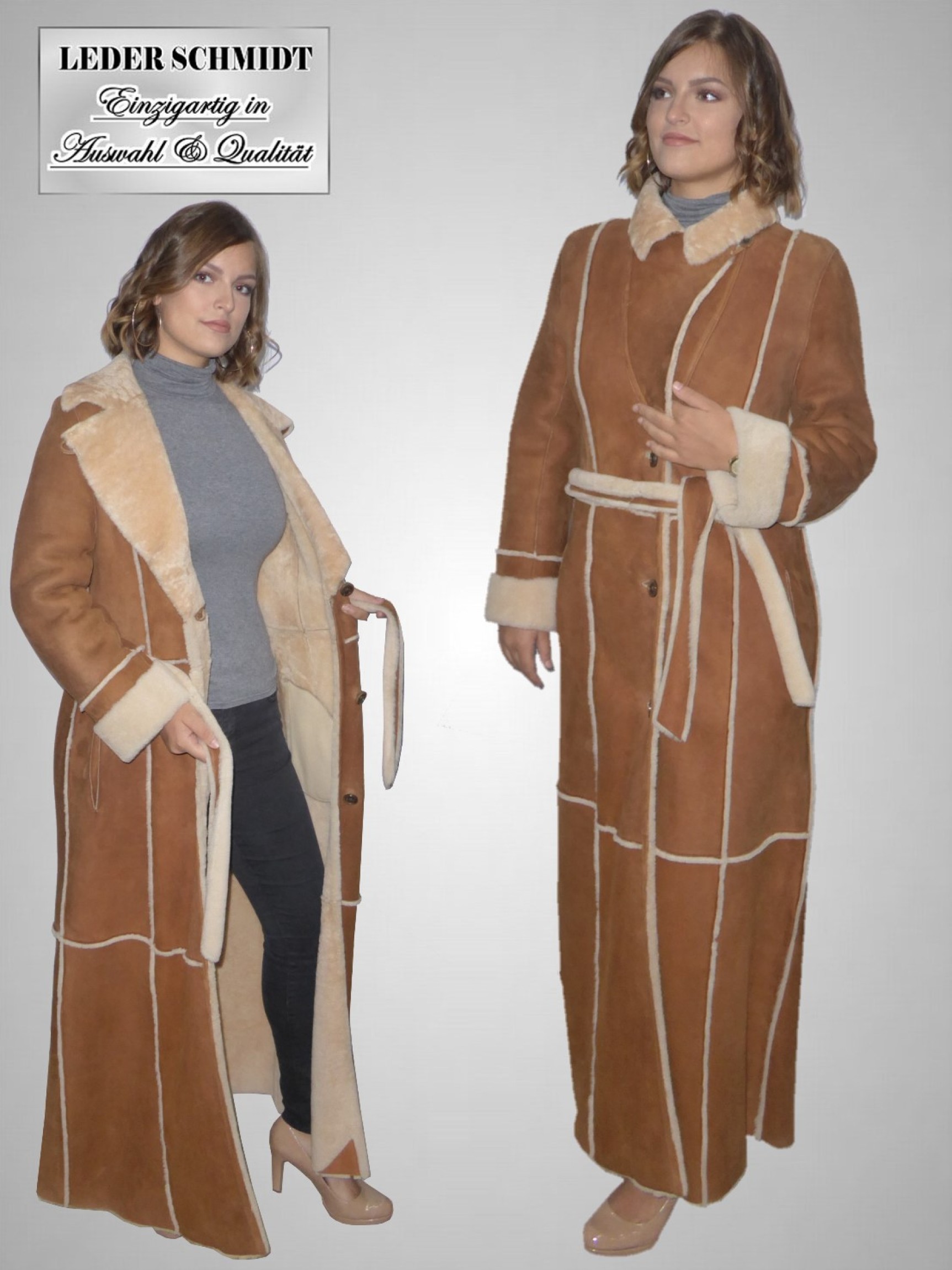 leichter damen lammfellmantel
