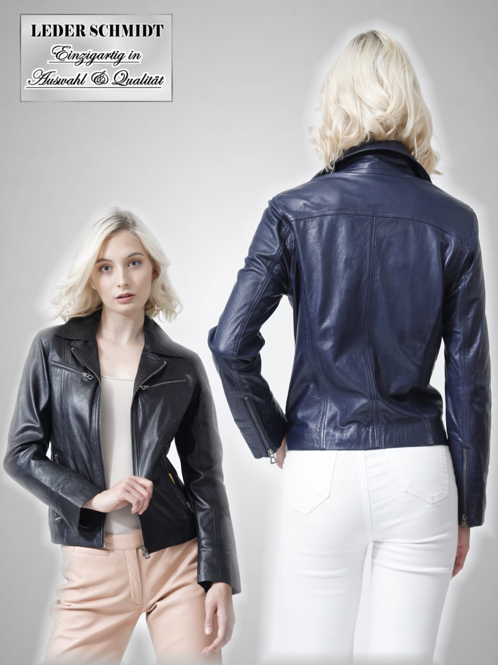 kurze Damenlederjacke