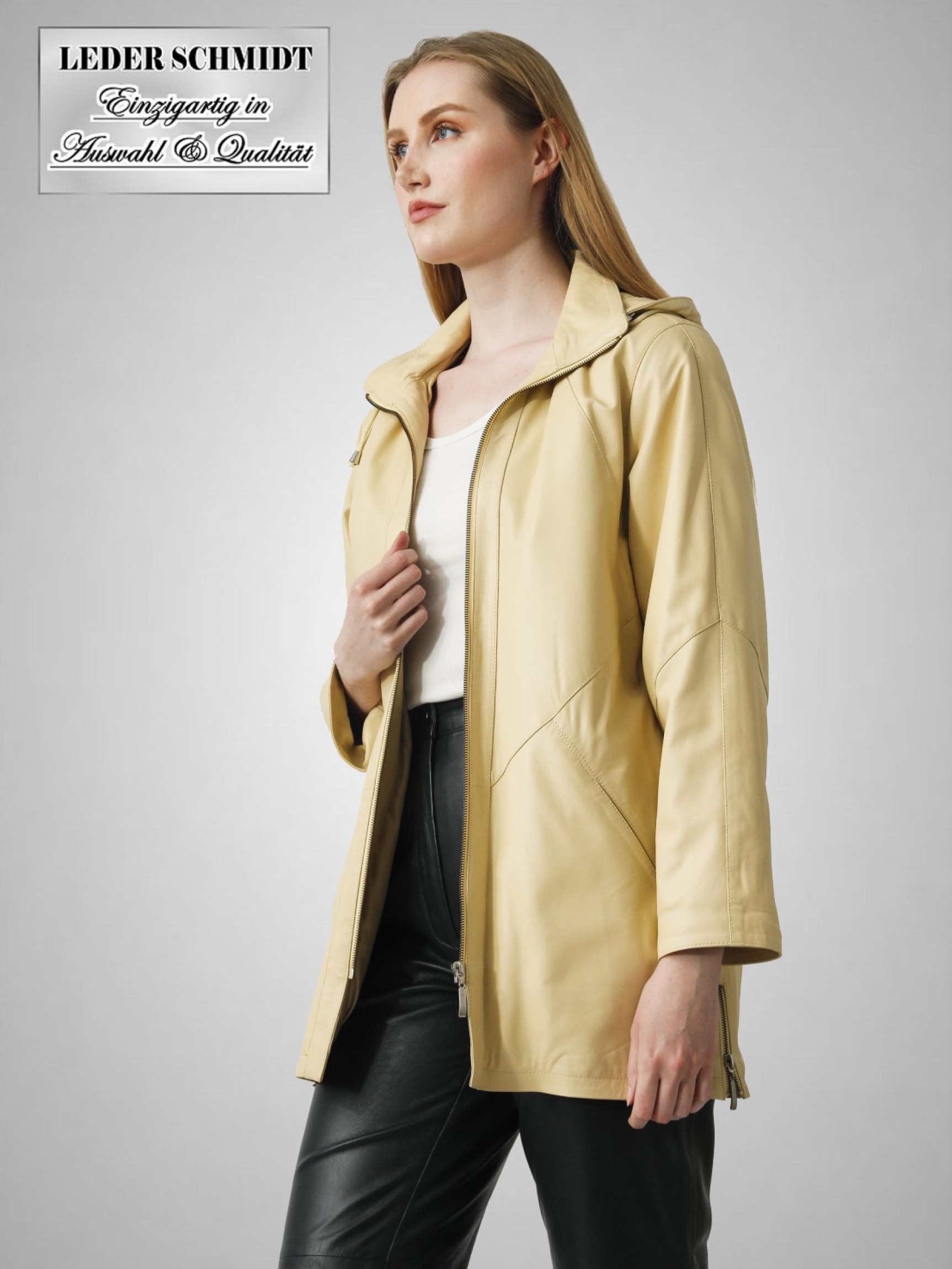 Damen Lederparka