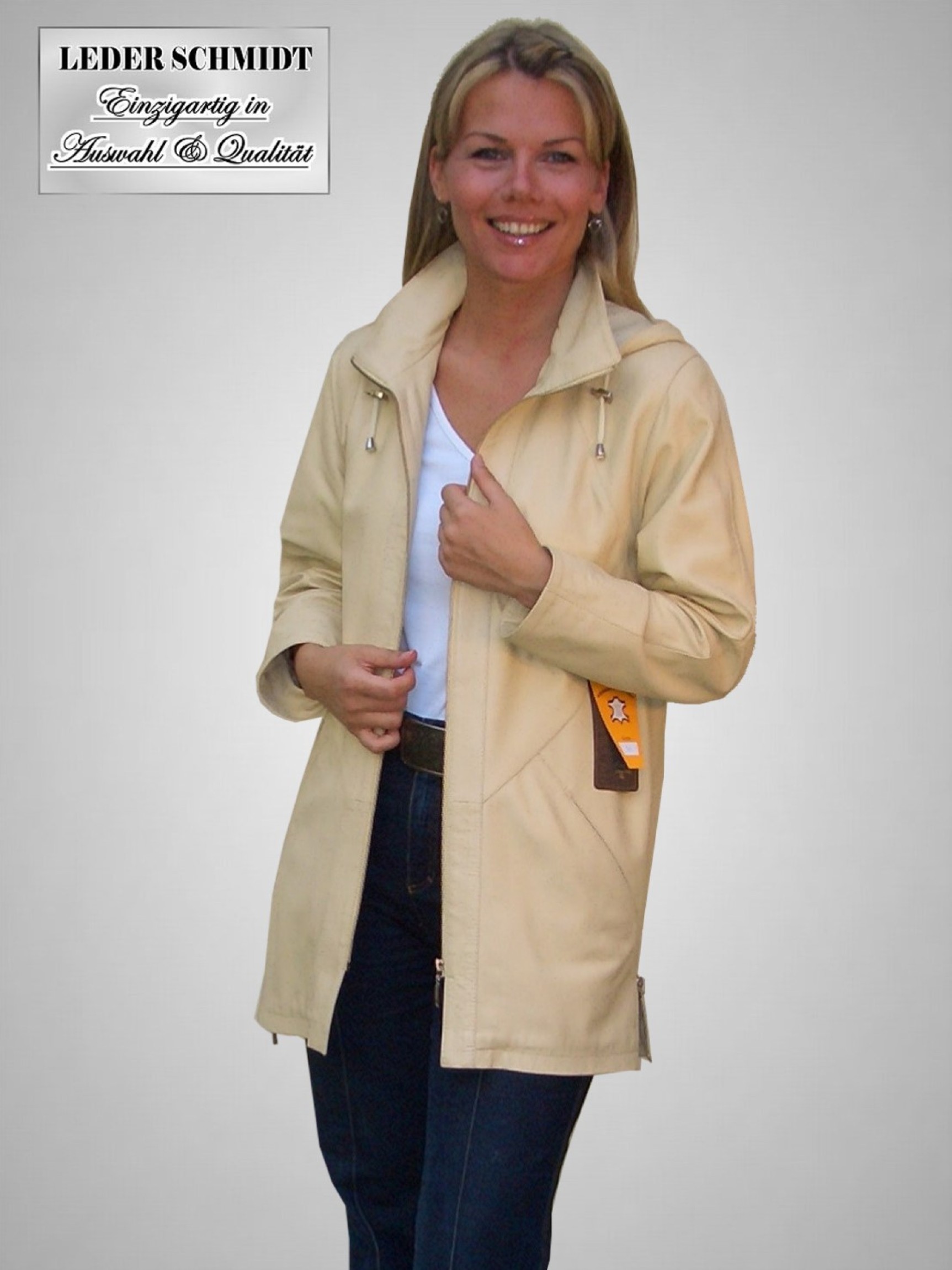 Damen Lederparka
