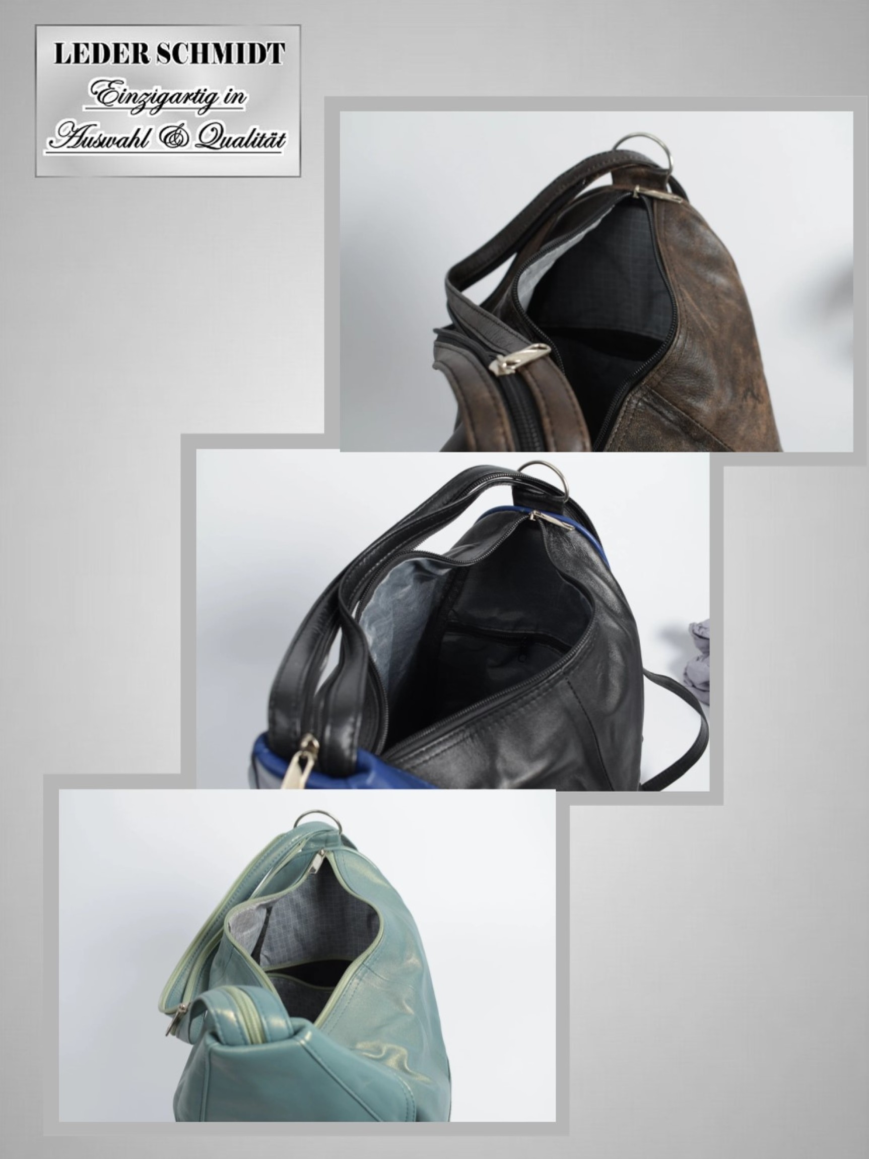 leichter Damen Lederrucksack