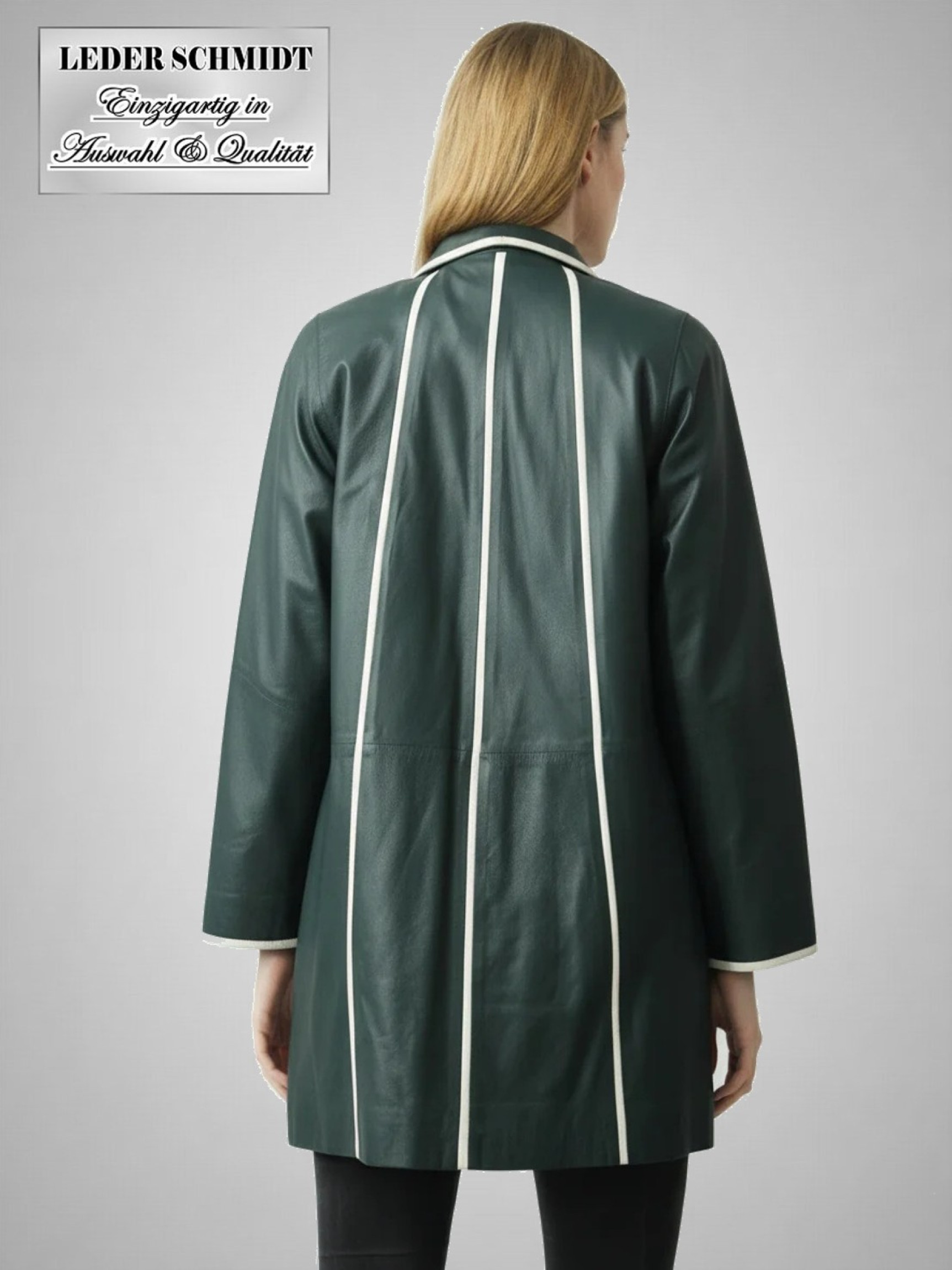Damenlederjacke in A-Form