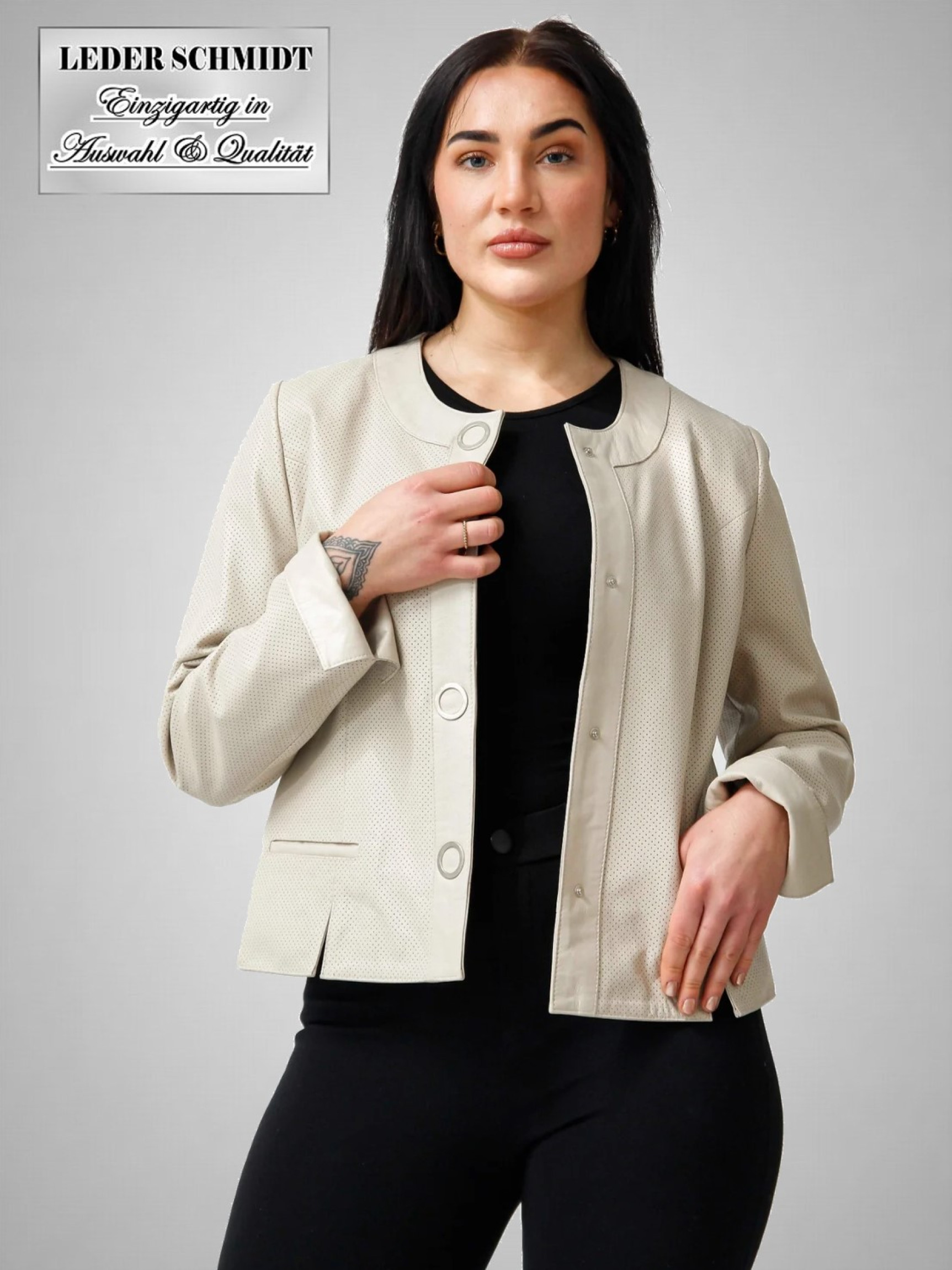 Leder-Bolero Damen echte Lederjacke