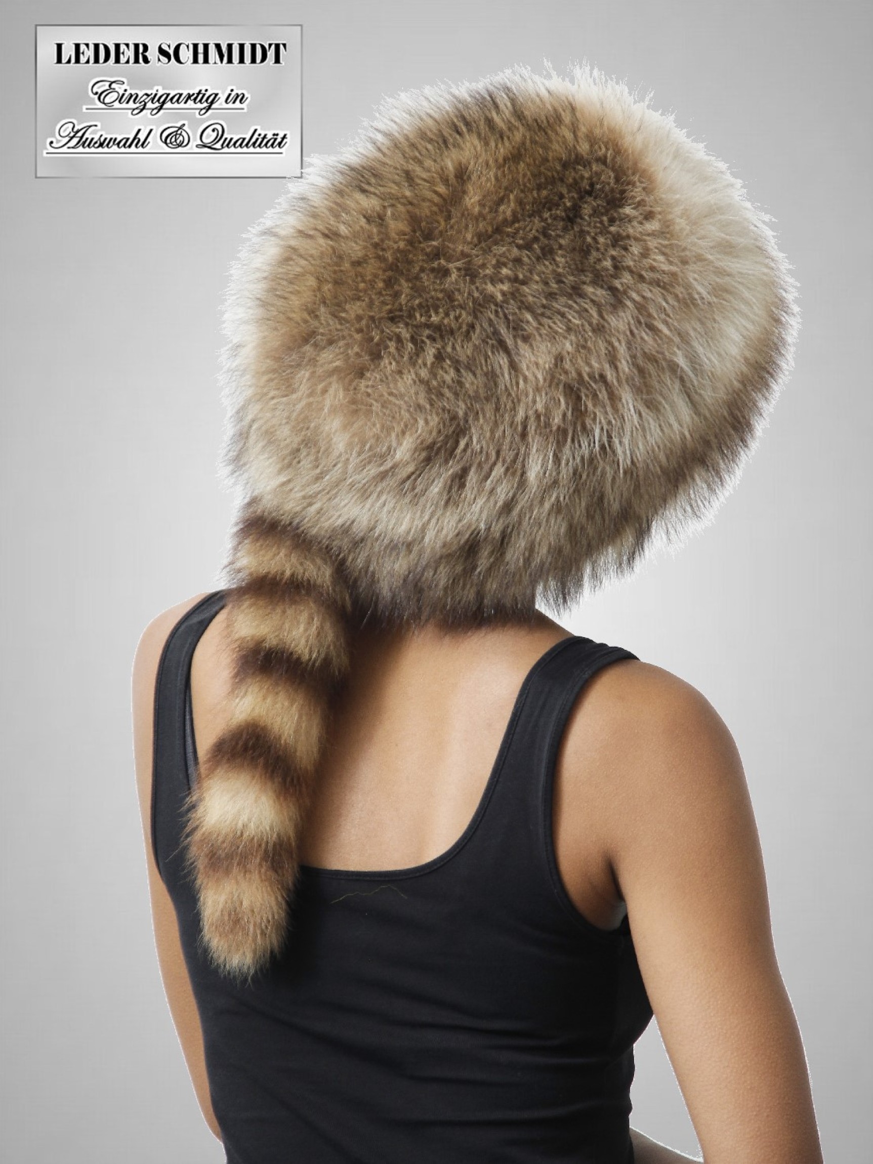 Pelz-Kappe Daniel Boone für Damen und Herren